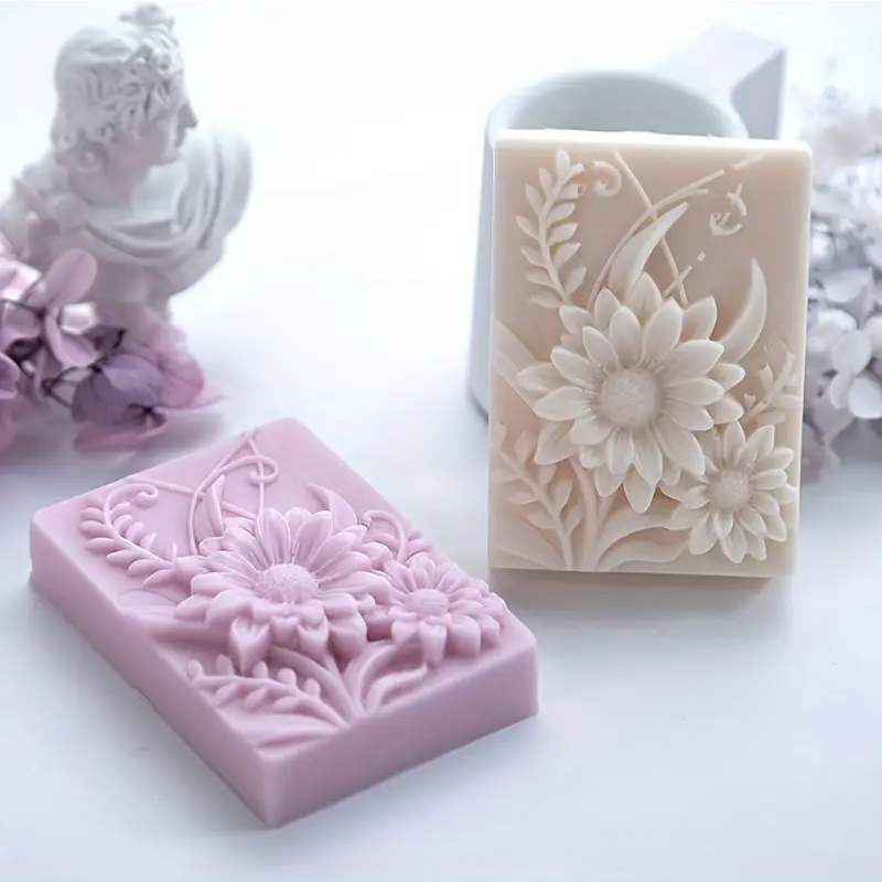 Soap Making Additives - Molde de silicona para jabón cuadrado