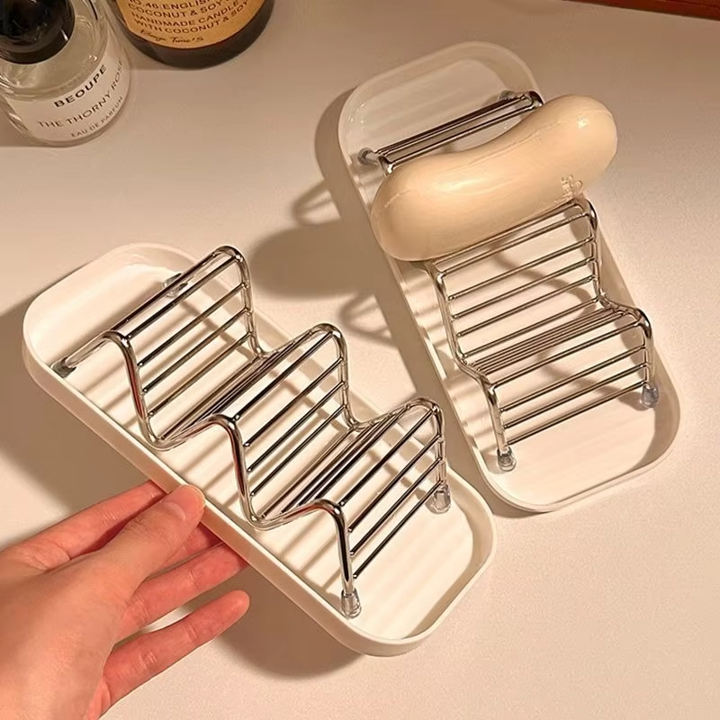 Soap Making Box - Jabonera de acero inoxidable con drenaje,