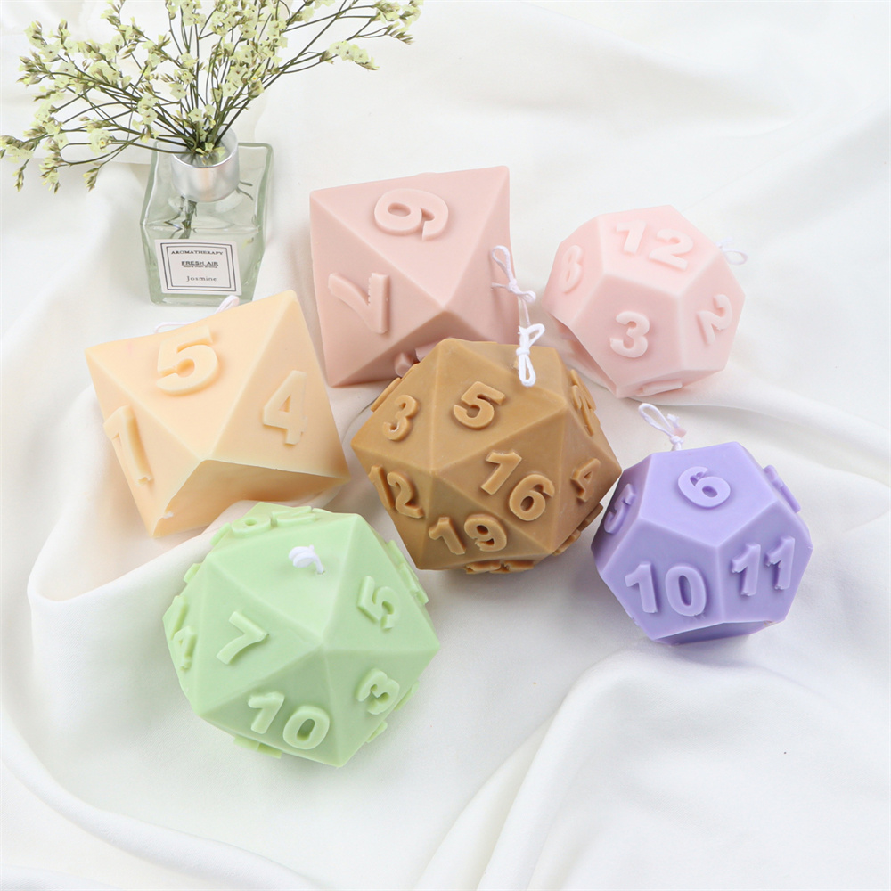 Soap Making Additives - Molde de vela de dados poliédricos