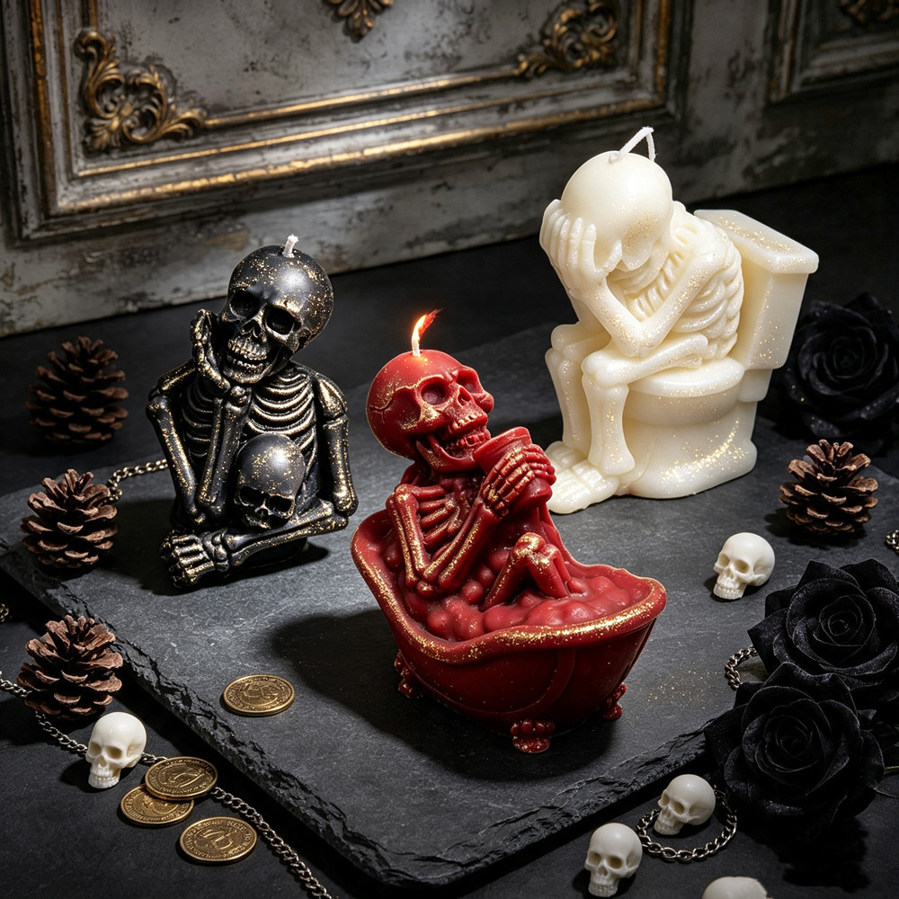 Molde 3D Realista de Cráneo co - Soap Making Additives reseña y precio