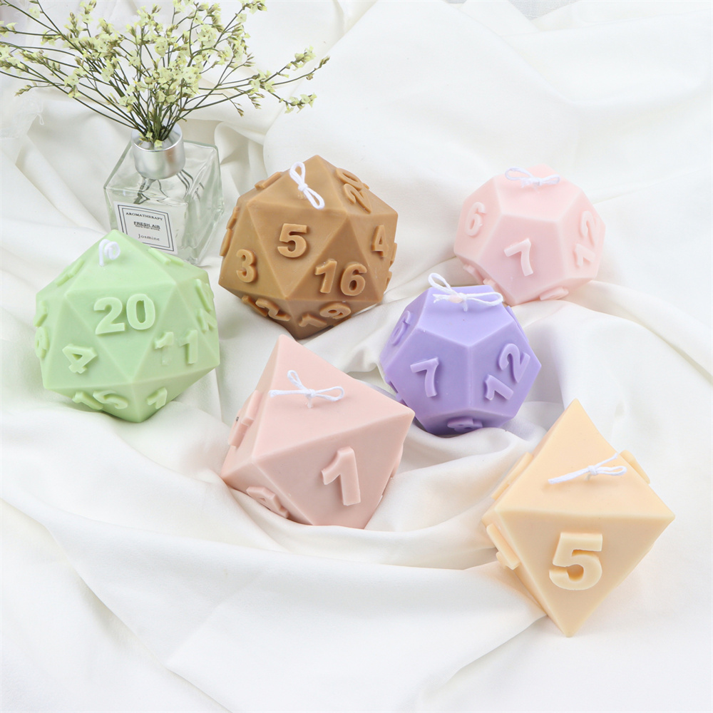 Molde de vela de dados poliédr - Soap Making Additives reseña y precio