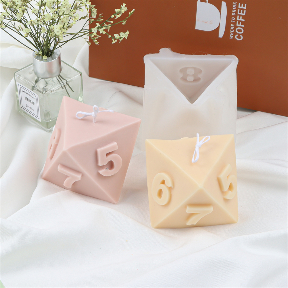 Molde de vela de dados poliédr - Soap Making Additives reseña y precio